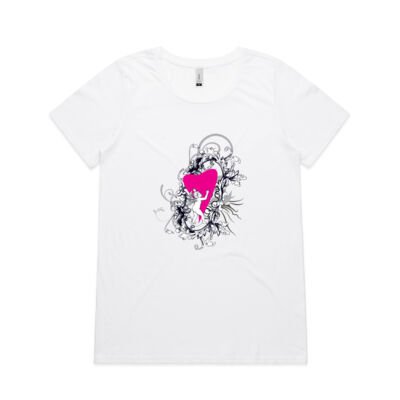 Heart Range - Womens Shallow Scoop Tee Thumbnail
