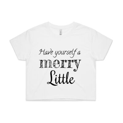 Womens little Christmas TEE - Womens Crop Tee Thumbnail
